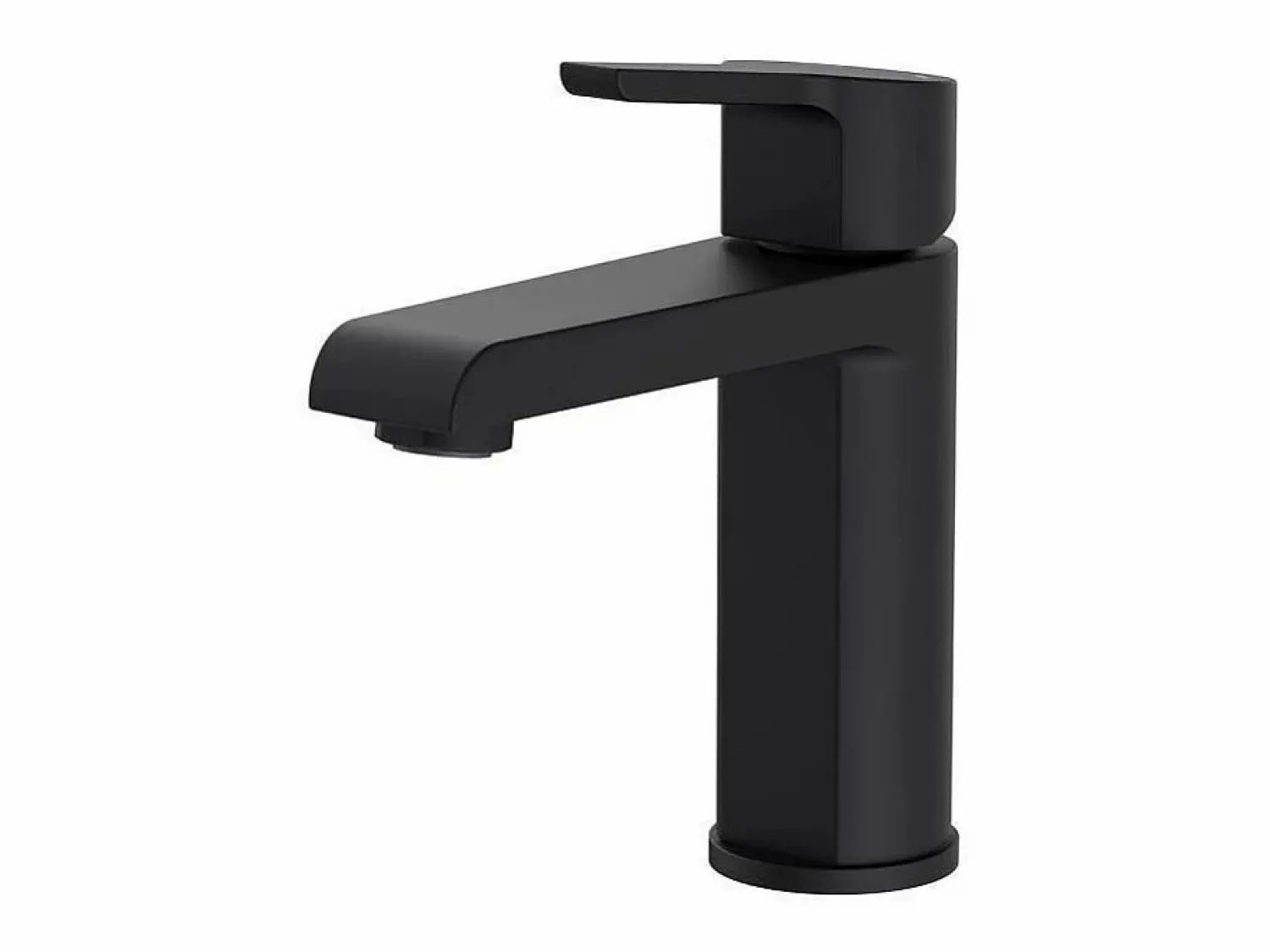 Conjunto de lavabo individual de 60cm con encimera de cerámica y grifería negra SORRENTO