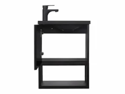Clearance Conjunto de lavabo NOVA de metal y madera con espejo de estante Mueble De Aseo
