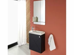 New Conjunto de lavabo y espejo AVA Blanco