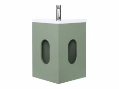 Outlet Conjunto de lavabo y grifería de esquina SKINO Mueble De Aseo