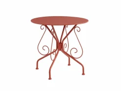 Conjunto de Mesa + 4 sillones jardín estilo hierro forjado color - GUERMANTES Comedores De Jardín