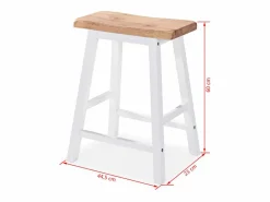 vidaxl Conjunto de mesa alta de cocina 3 piezas MDF