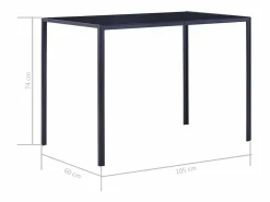 Hot vidaxl Conjunto de mesa y sillas de comedor 5 piezas Azul
