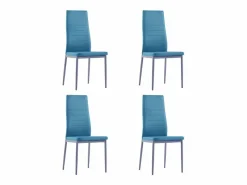 Hot vidaxl Conjunto de mesa y sillas de comedor 5 piezas Azul