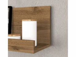 Conjunto de mueble de TV Chronos para salón en mate y roble 180/290x40 cm