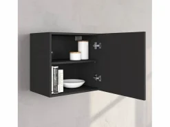 Online Conjunto de mueble de TV Chronos para salón, color antracita mate y roble, 180/260 x 40 cm Mueble Tv