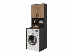 Vicco Conjunto de mueble para lavadora antracita/roble dorado 68x60.1x88.5 irma
