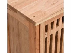 vidaxl Conjunto de muebles de baño 5 piezas madera maciza de nogal