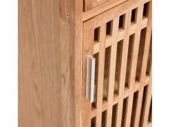 vidaxl Conjunto de muebles de baño 5 piezas madera maciza de nogal