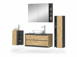 Discount Vicco Conjunto de muebles de baño antracita/artisan 100x45x50 edelin Negro