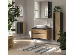 Discount Vicco Conjunto de muebles de baño antracita/artisan 100x45x50 edelin Negro
