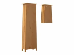 Clearance vidaxl Conjunto de muebles de baño 2 piezas madera maciza de pino Marru00f3n