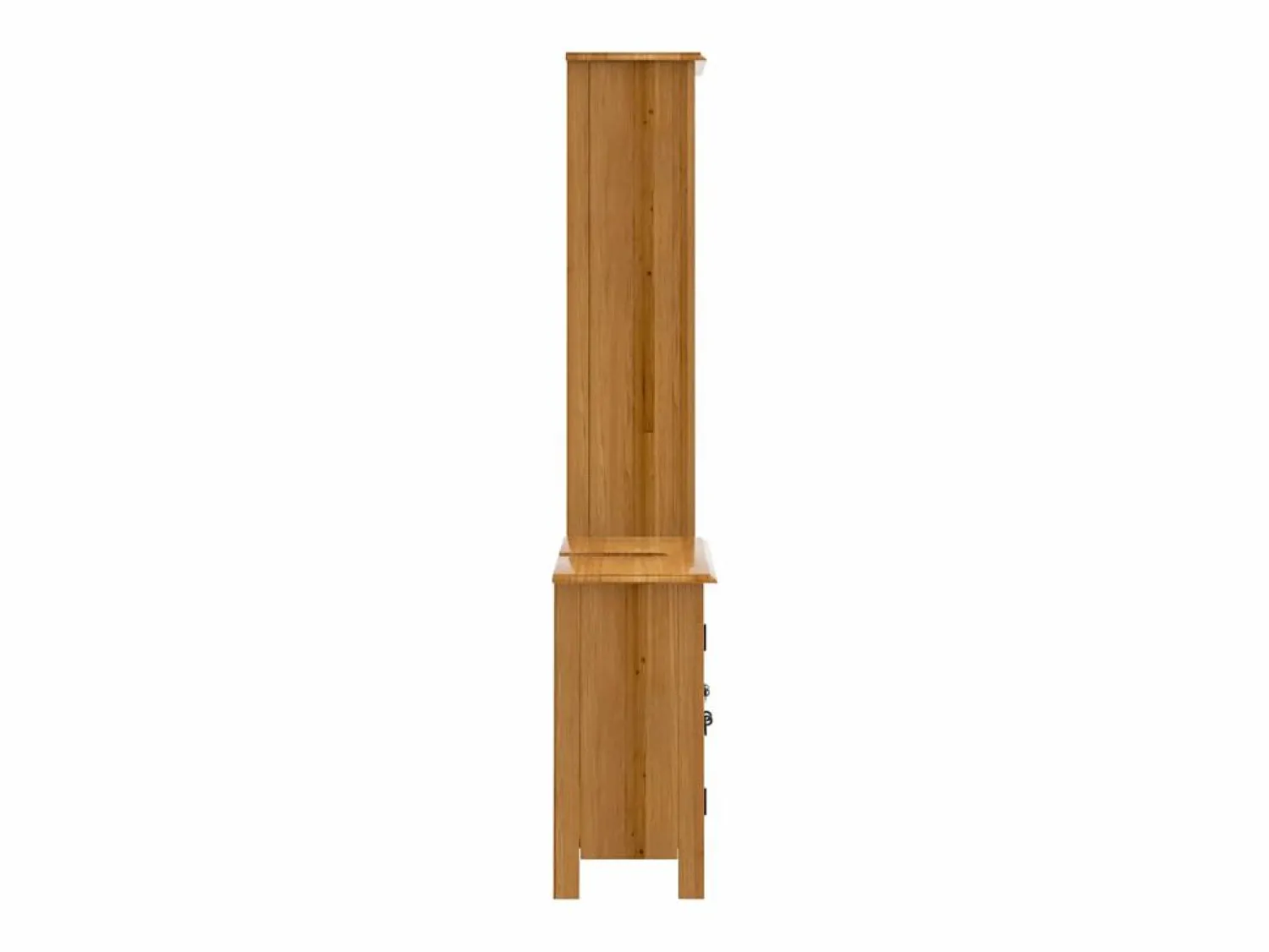 Conjunto de muebles de baño 2 piezas madera maciza de pino Estantería Sobre Inodoro