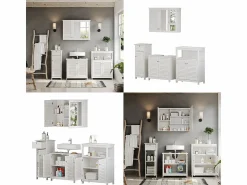 Vicco Conjunto de muebles de baño 60x35x58 riad