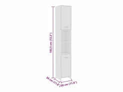Best Conjunto de muebles de baño 4 pzas madera contrachapada Estantería Sobre Inodoro