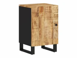 Clearance Conjunto de muebles de baño 5 piezas madera maciza de mango Estantería Sobre Inodoro