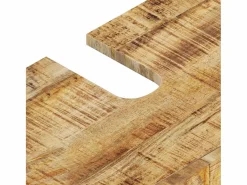 vidaxl Conjunto de muebles de baño 4 piezas madera maciza de mango