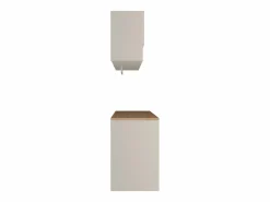 New Vente-unique Conjunto de muebles para lavadora, L182 cm, cashmere y natural claro, NATAJI Beige / Color natural claro
