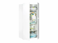 Clearance Conjunto de muebles para bebé con cuna 120x60?cm, cómoda con cambiador y armario de 2 puertas Mueble De Bebé