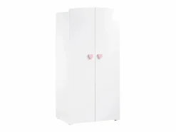 Conjunto de muebles para bebé con cuna 120x60?cm, cómoda con cambiador y armario de 2 puertas