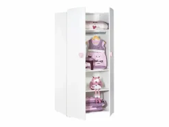 Conjunto de muebles para bebé con cuna 120x60?cm, cómoda con cambiador y armario de 2 puertas
