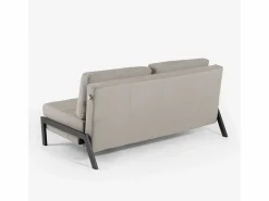 Clearance Modus Sofa Conjunto de sillón plegable + sofá cama de dos plazas de tela Elysee - Gris