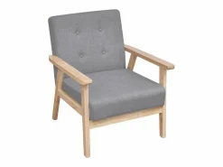 Clicnbuy Conjunto de sofás 2 piezas tela claro