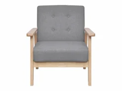 Clicnbuy Conjunto de sofás 2 piezas tela claro