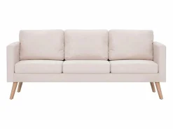 Clicnbuy Conjunto de sofás 2 piezas tela color