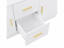 Clearance Conjunto de vestidor de entrada 90x40x180cm - con mueble para zapatos y espejo - 2 cajones y 2 puertas - con estantes - Armario De Entrada