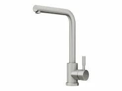 Online Vente-unique Conjunto fregadero 76x45 cm SOELA + grifo ROFILA de acero inoxidable - Gris