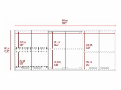 TuHome Conjunto Norfolk de Cocina, Isla de Cocina + Mueble de Pared para Cocina