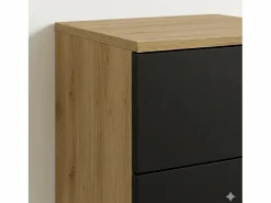 Sale Conjunto para baño 140 cm Armario con encimera y estantería Roble Artisan / Orio Mueble De Lavabo