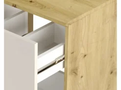 Conjunto para baño 80 cm Armario con encimera Estantería Columna Roble Artisan / Cachemira Orio