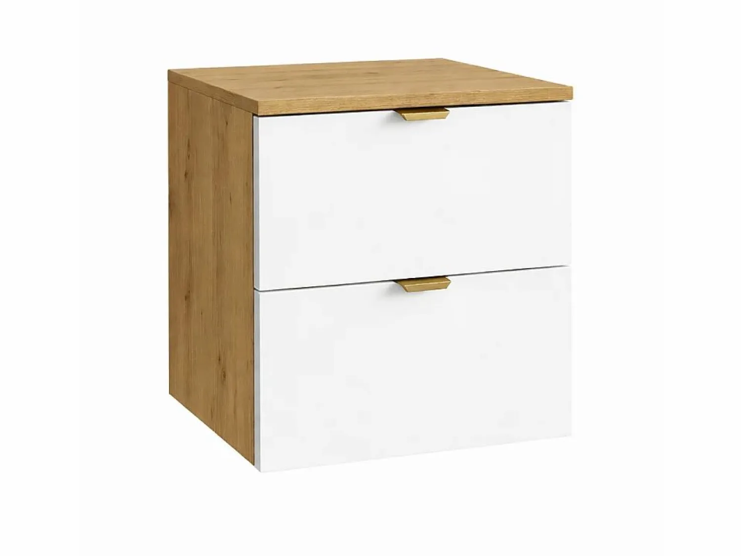 Conjunto para baño 60 cm Armario con encimera Columna Roble Artisan / Orio