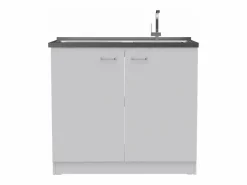 New TuHome Conjunto Phoenix de Cocina, Isla de Cocina + Mueble de Cocina con fregadero Multicolor
