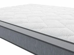 Ysmée Conjunto somier arcón natural claro + colchón de muelles 90 x 190 cm - SERENITE de YSMÉE Color natural claro