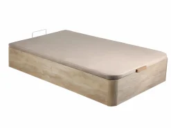 Ysmée Conjunto somier arcón natural claro + colchón de muelles 90 x 190 cm - SERENITE de YSMÉE Color natural claro