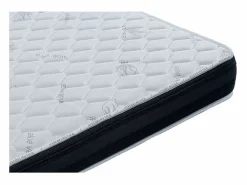 Outlet Mercado do Colchão Conjunto Viscoflex Ortopédico y Sommier 15cm Branco Talla 190 x 120 cm Altura 52 cm Negro / Blanco