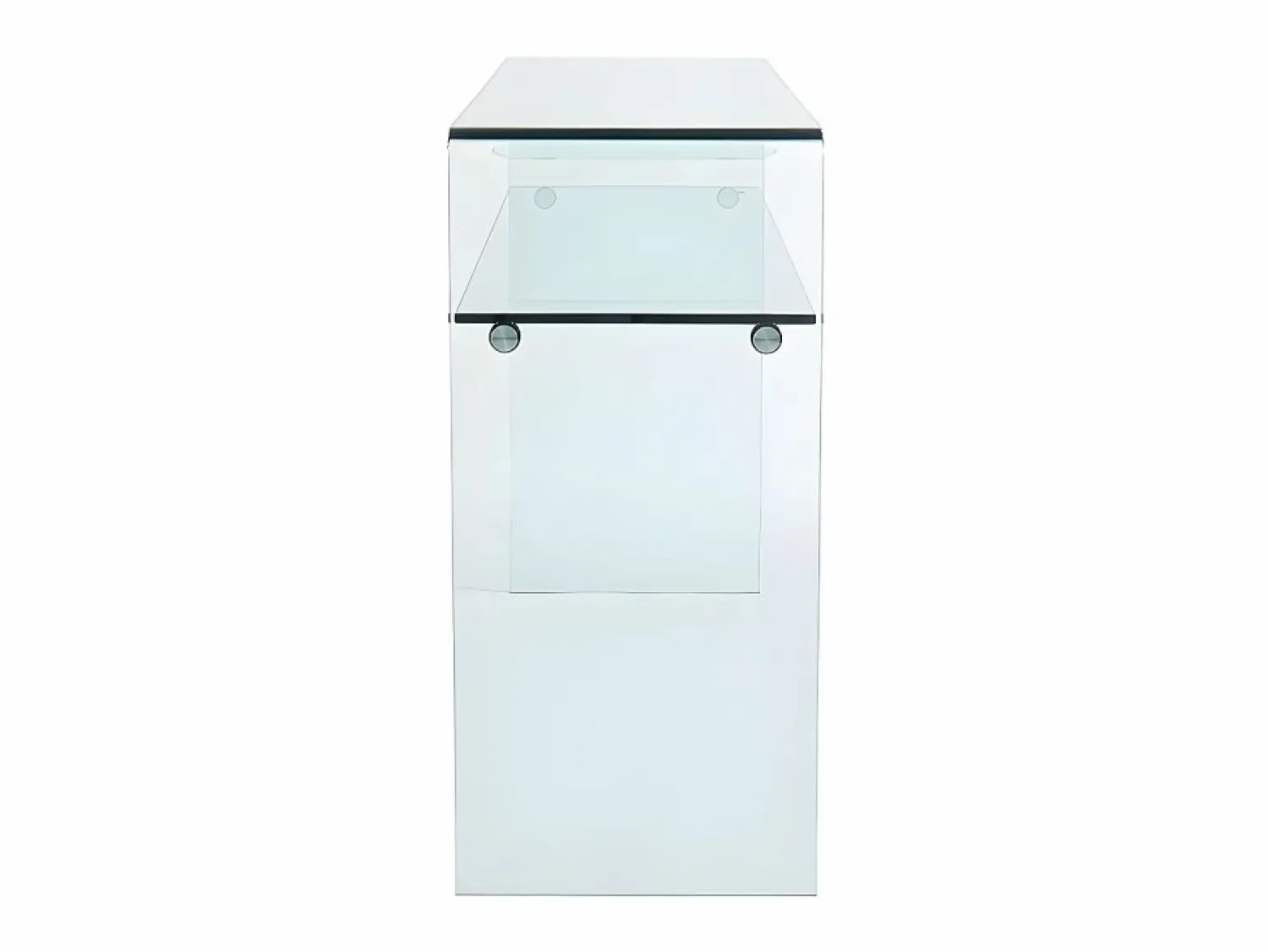Outlet Vente-unique Consola - 1 estante - Cristal templado - - STILEOS Transparente