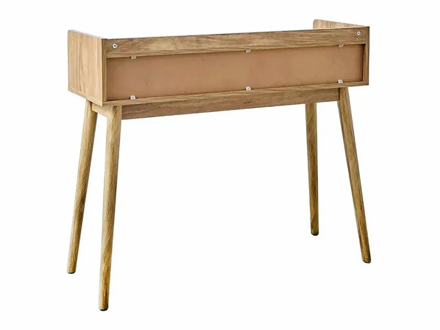 Online Consola 2 cajones con frentes de ratán y patas de madera L100 cm - PALMO Consola Escritorio
