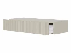 SELSEY Consola flotante con cajón - Gris beige - 90 cm - VELDIO