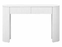 ModernLuxe Consola mesa 120x33x76cm - con 2 cajones - Esquinas redondeadas - MDF -