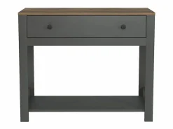 Sale Consola para recibidor color blanco estilo clásico con cajón Corlay - Vajilla|Vajilla