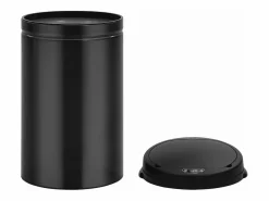 Discount Helloshop26 Contenedor automático con sensor de 40 litros acero al carbono negro 02_0006033 Gris
