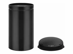 New Helloshop26 Contenedor automático con sensor de 50 litros acero al carbono negro 02_0006087 Gris