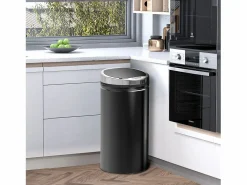Contenedor sensorial de 42L, apertura automática, acero inoxidable, (30,5x30,5x68 cm)