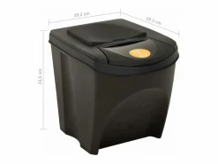 Discount Contenedores apilables 4 piezas antracita 100 litros 02_0006048 Cubo De Basura Para Cocina