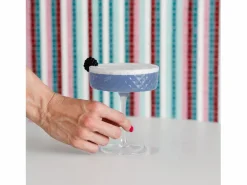 Coppa - Juego de 4 copas de cóctel y vino aromático de 25 cl, diseño elegante - Zafferano, fabricadas en Italia