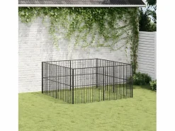 New Corralito para perros con 8 paneles acero galvanizado ES963637 Seguridad Para Mascotas